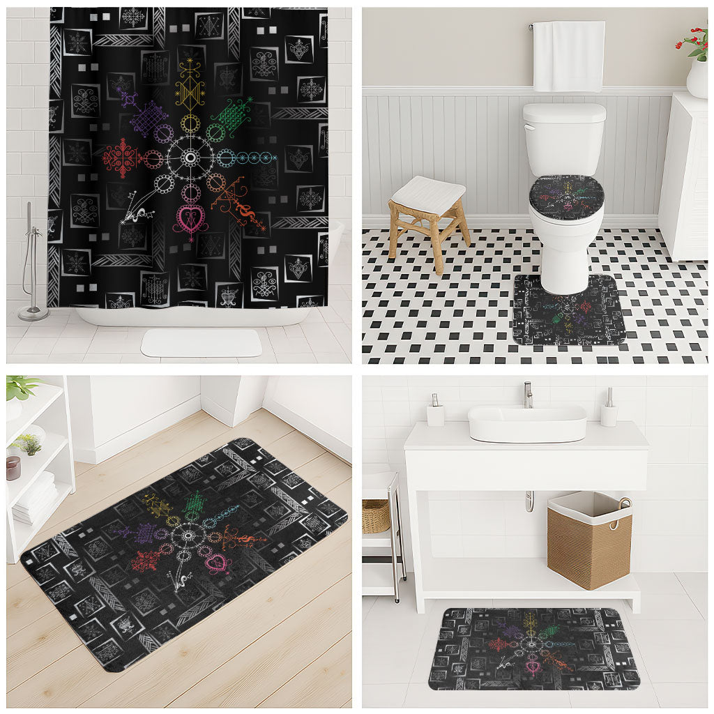 Afro Haiti Vodou Milokan Bathroom Set