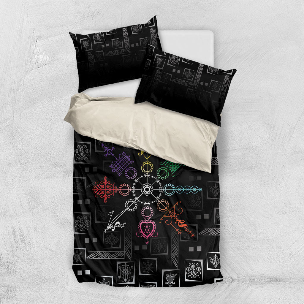 Afro Haiti Vodou Milokan Bedding Set