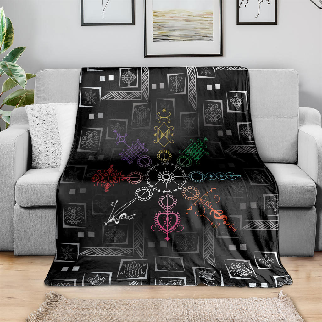 Afro Haiti Vodou Milokan Blanket
