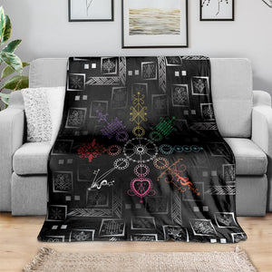 Afro Haiti Vodou Milokan Blanket