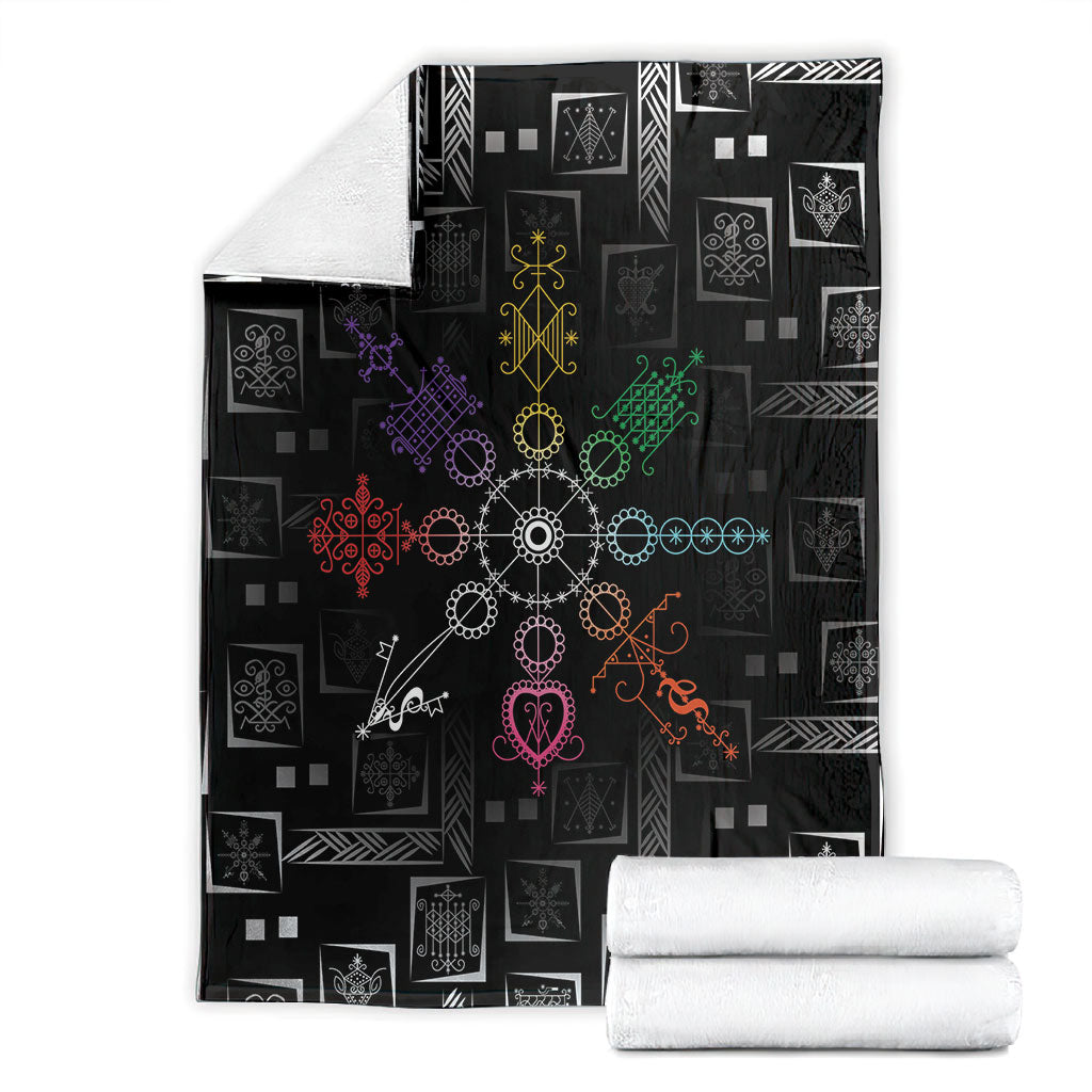 Afro Haiti Vodou Milokan Blanket