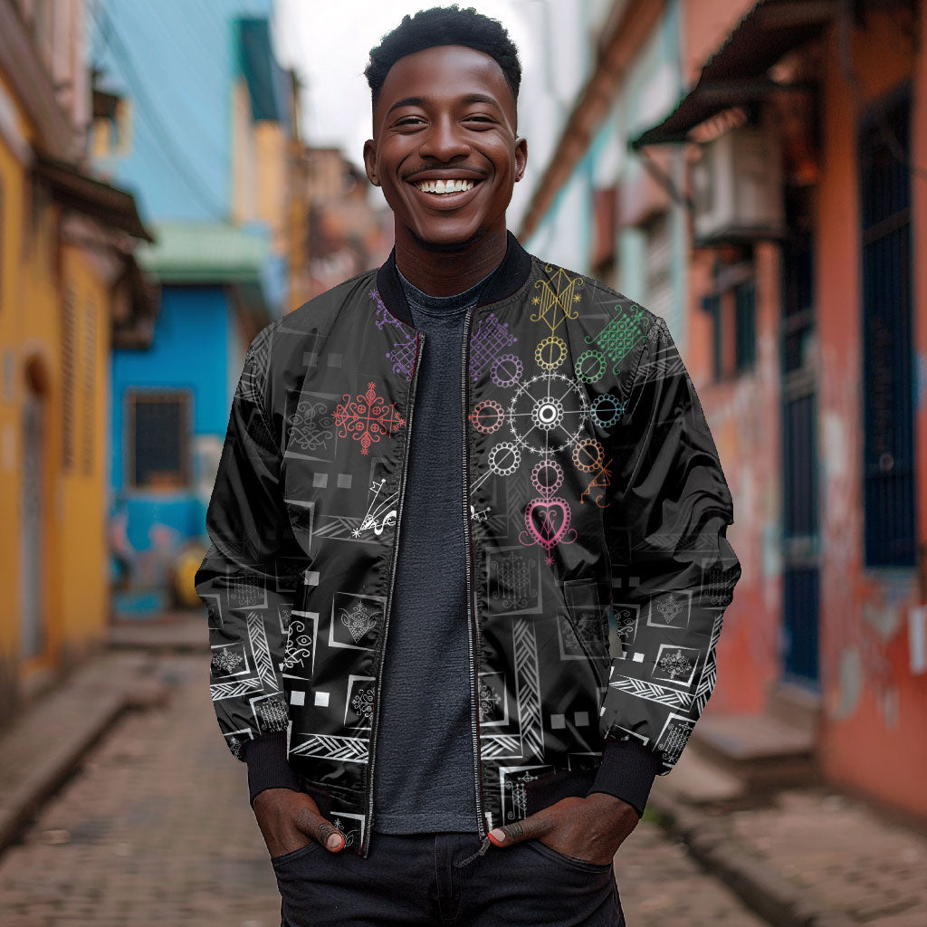 Afro Haiti Vodou Milokan Bomber Jacket