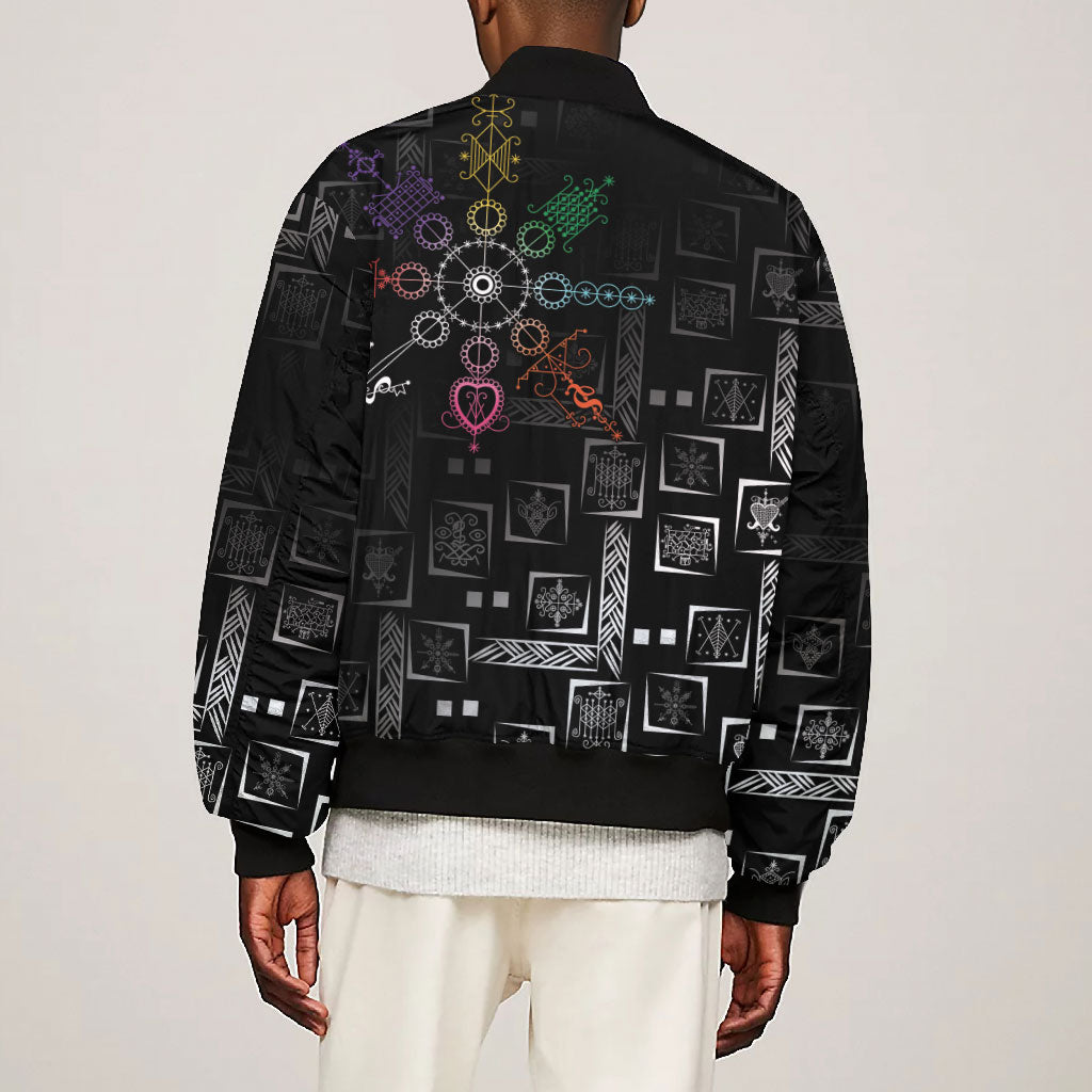 Afro Haiti Vodou Milokan Bomber Jacket