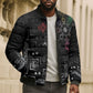 Afro Haiti Vodou Milokan Bomber Puffer Jacket