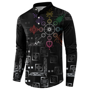 Afro Haiti Vodou Milokan Button Sweatshirt