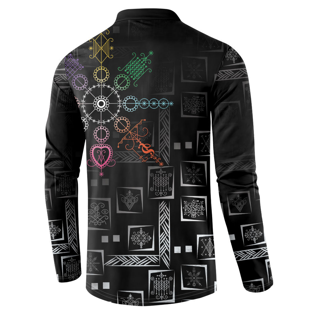 Afro Haiti Vodou Milokan Button Sweatshirt