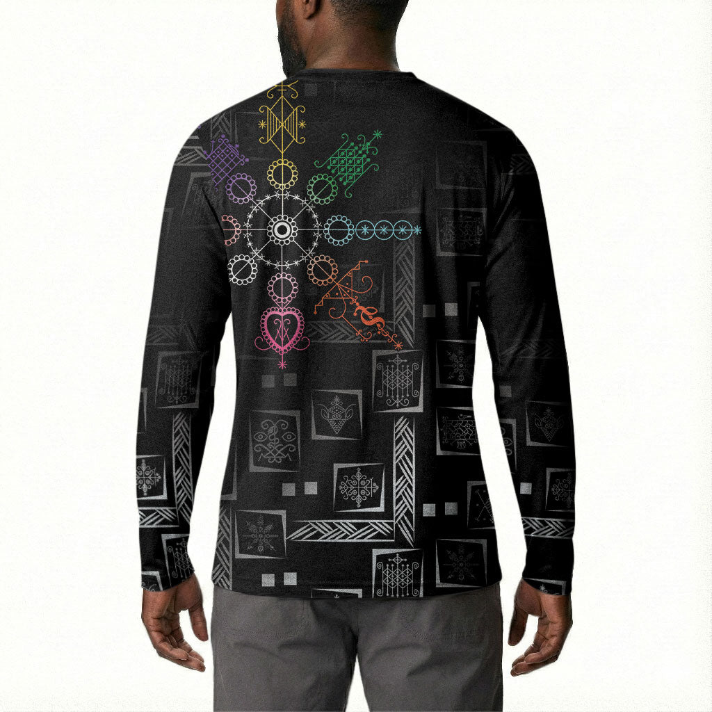 Afro Haiti Vodou Milokan Button Sweatshirt