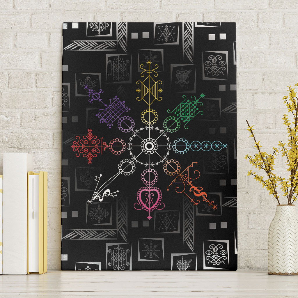 Afro Haiti Vodou Milokan Canvas Wall Art