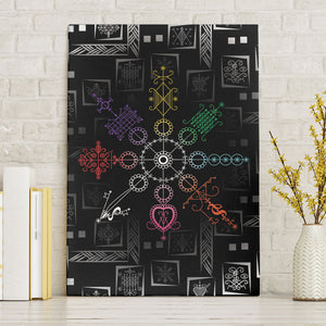 Afro Haiti Vodou Milokan Canvas Wall Art