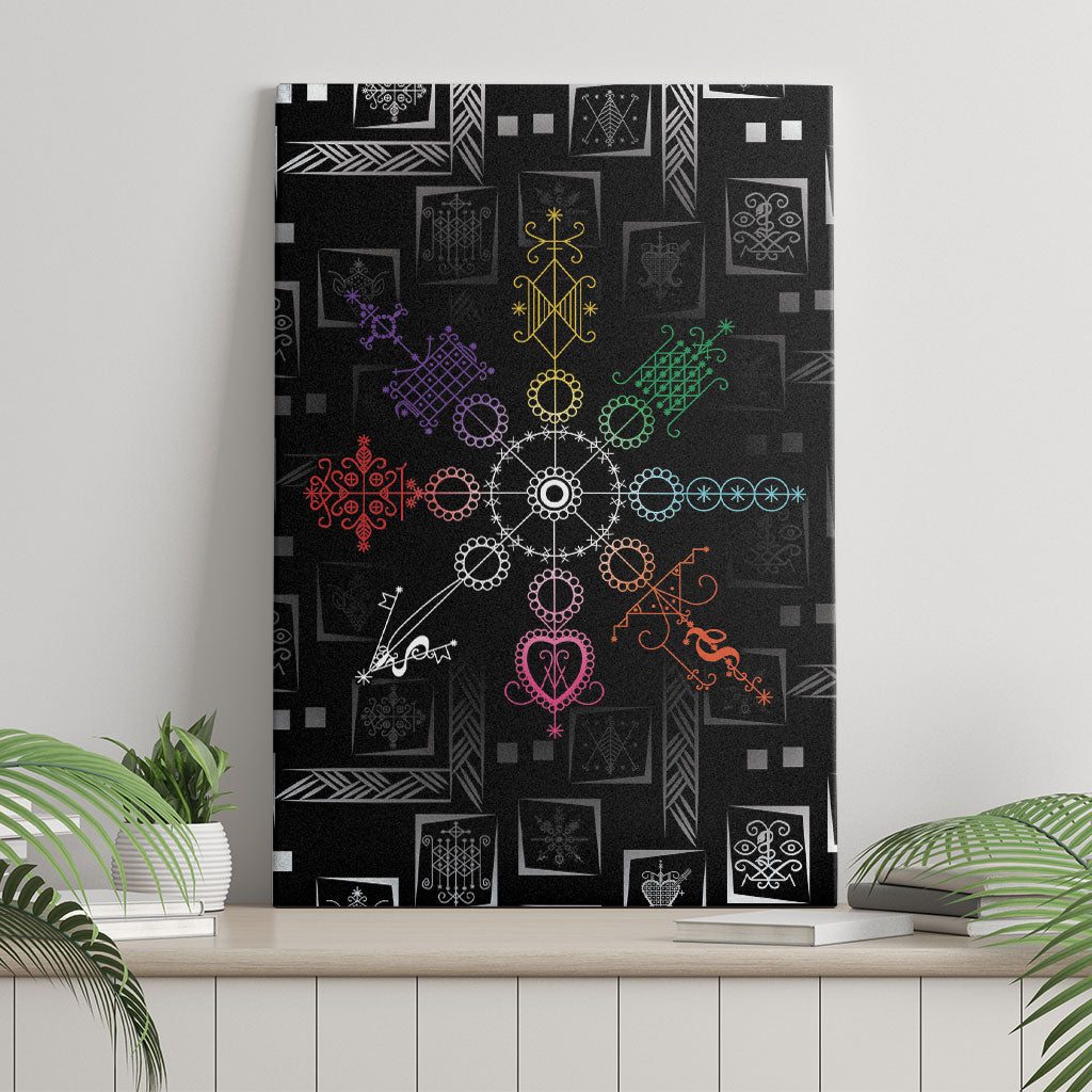 Afro Haiti Vodou Milokan Canvas Wall Art