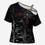 Afro Haiti Vodou Milokan Cross Shoulder Shirt