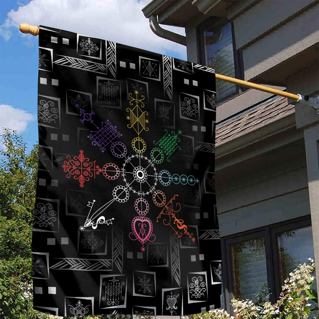 Afro Haiti Vodou Milokan Garden Flag