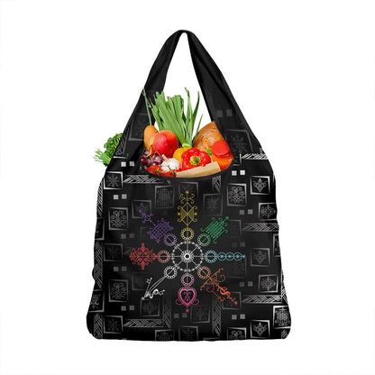 Afro Haiti Vodou Milokan Grocery Bag