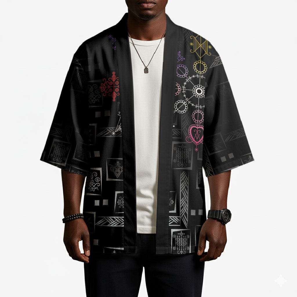 Afro Haiti Vodou Milokan Kimono