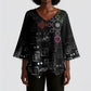 Afro Haiti Vodou Milokan Kimono Sleeve Blouse