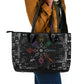 Afro Haiti Vodou Milokan Leather Tote Bag