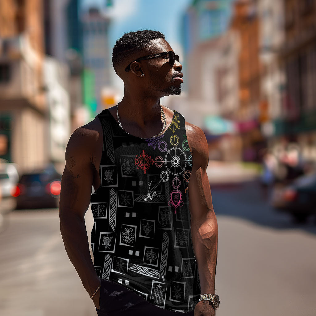 Afro Haiti Vodou Milokan Men Tank Top