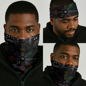 Afro Haiti Vodou Milokan Neck Gaiter