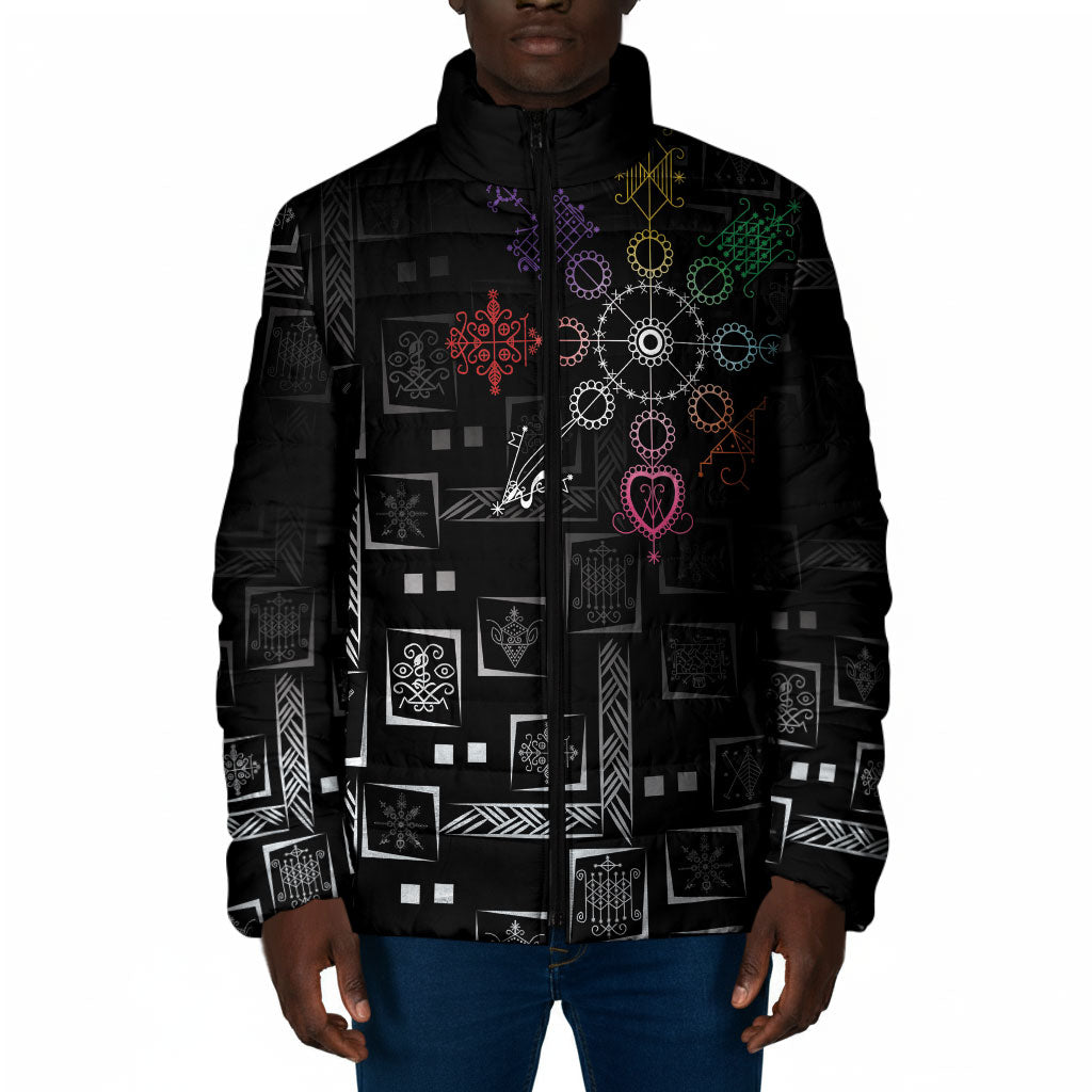 Afro Haiti Vodou Milokan Padded Jacket