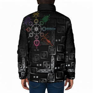 Afro Haiti Vodou Milokan Padded Jacket
