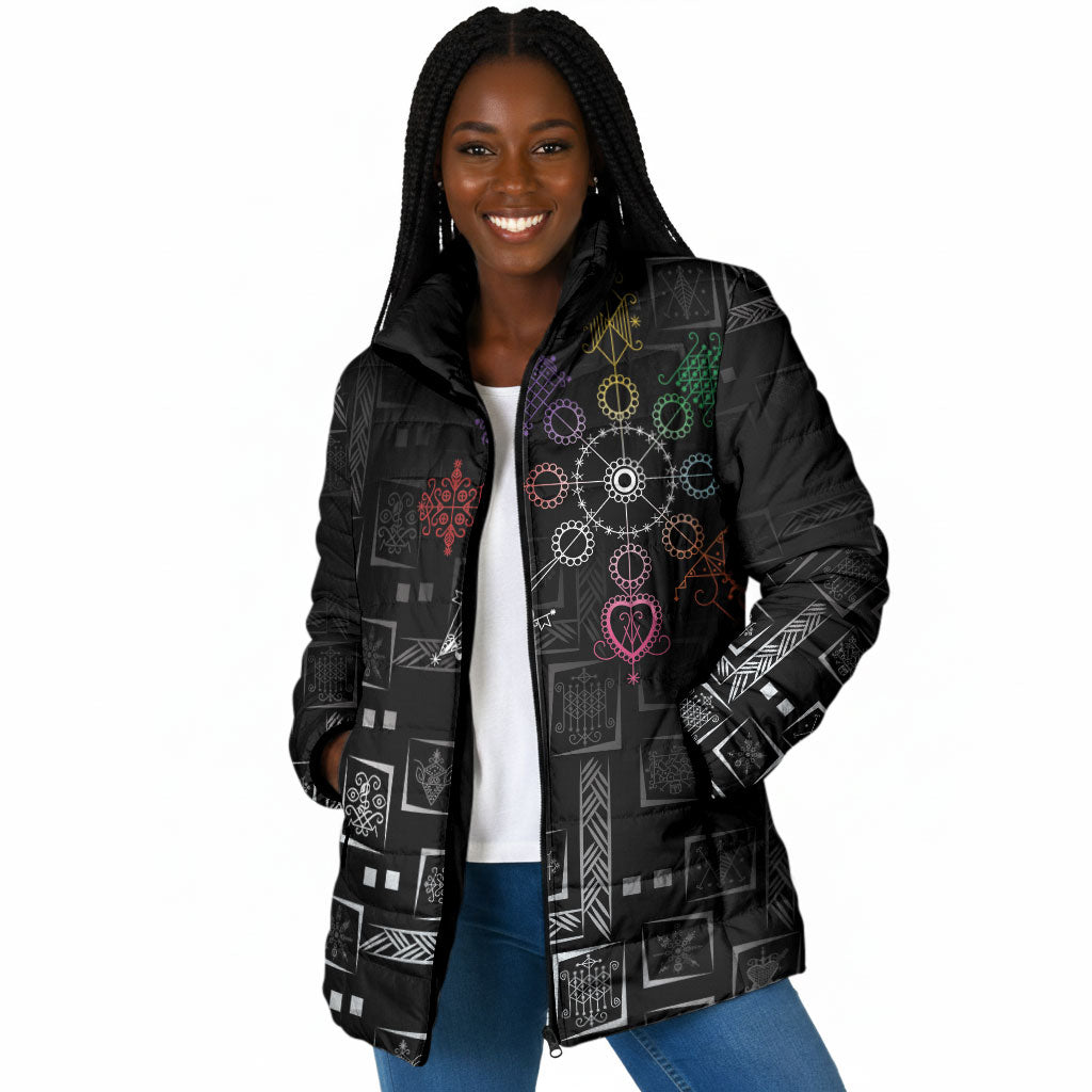 Afro Haiti Vodou Milokan Padded Jacket
