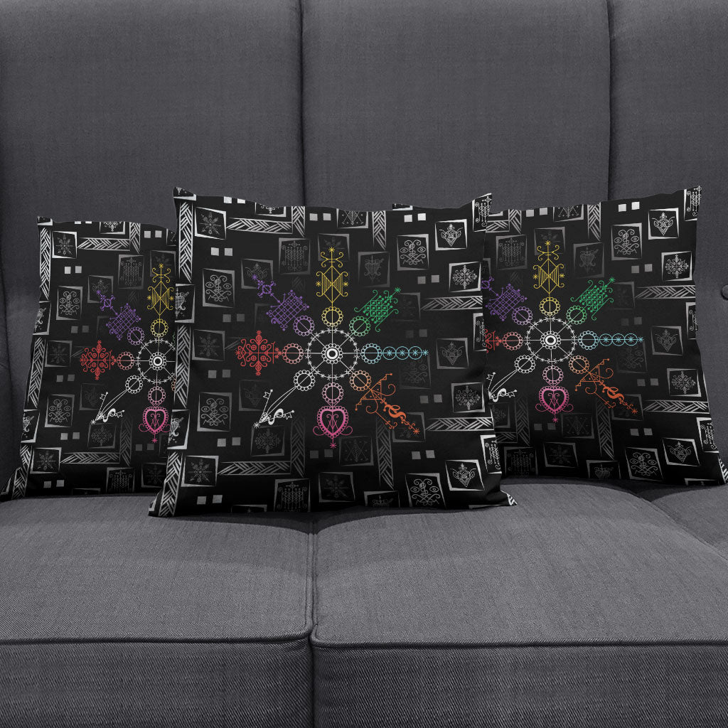 Afro Haiti Vodou Milokan Pillow Cover