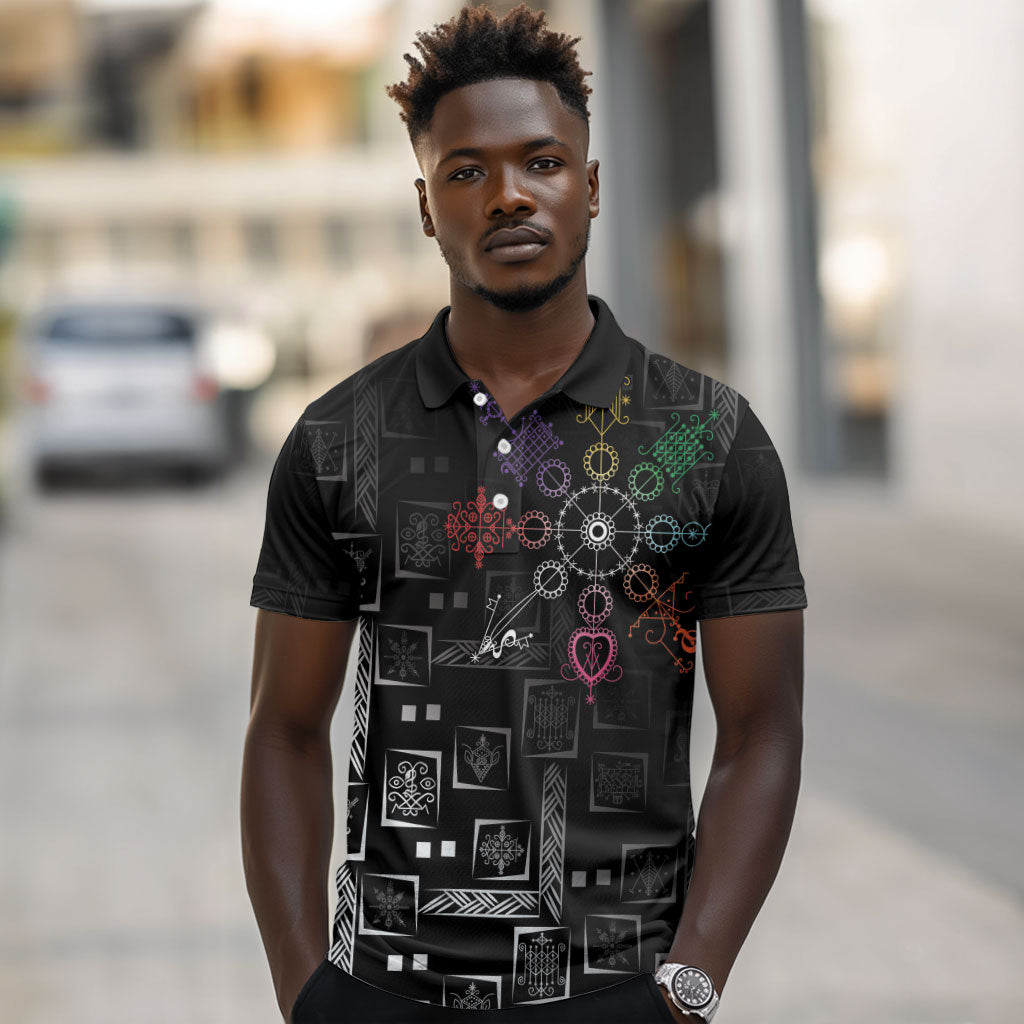 Afro Haiti Vodou Milokan Polo Shirt