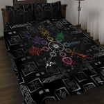 Afro Haiti Vodou Milokan Quilt Bed Set