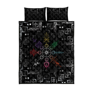 Afro Haiti Vodou Milokan Quilt Bed Set