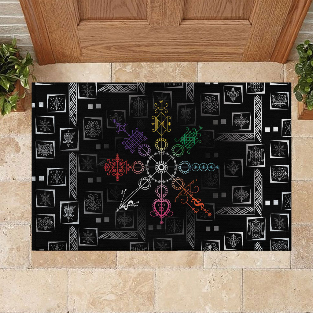 Afro Haiti Vodou Milokan Rubber Doormat
