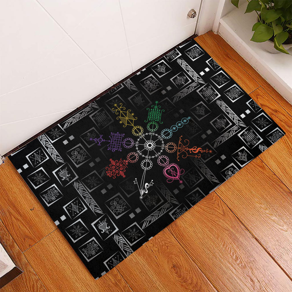 Afro Haiti Vodou Milokan Rubber Doormat