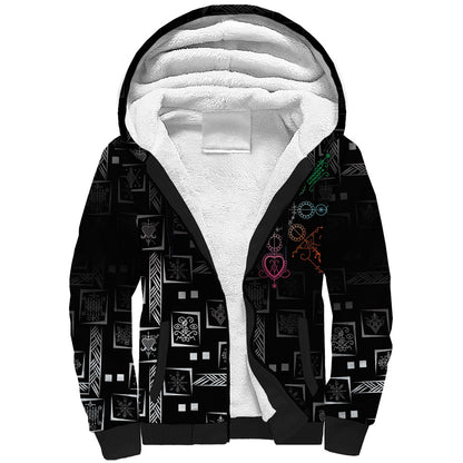 Afro Haiti Vodou Milokan Sherpa Hoodie