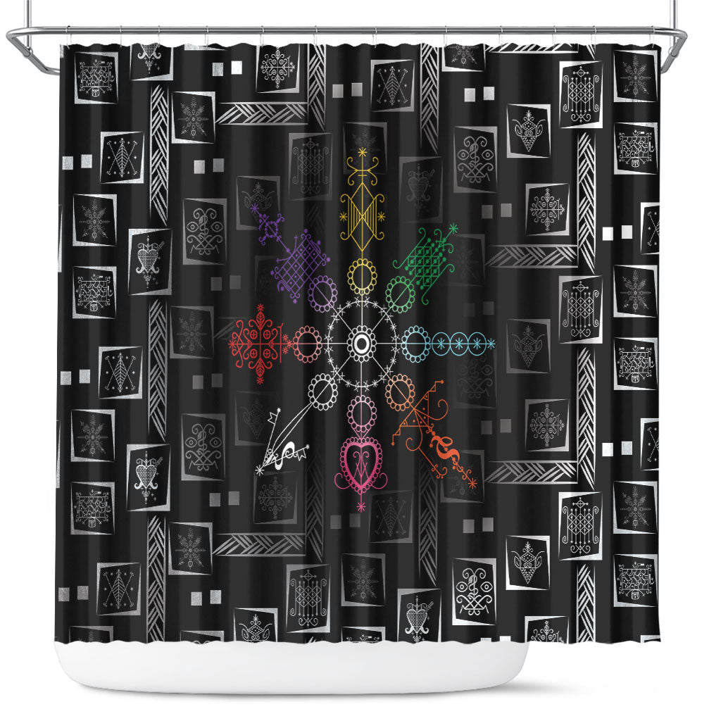 Afro Haiti Vodou Milokan Shower Curtain