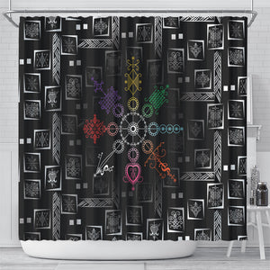 Afro Haiti Vodou Milokan Shower Curtain