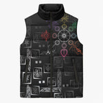 Afro Haiti Vodou Milokan Sleeveless Puffer Jacket