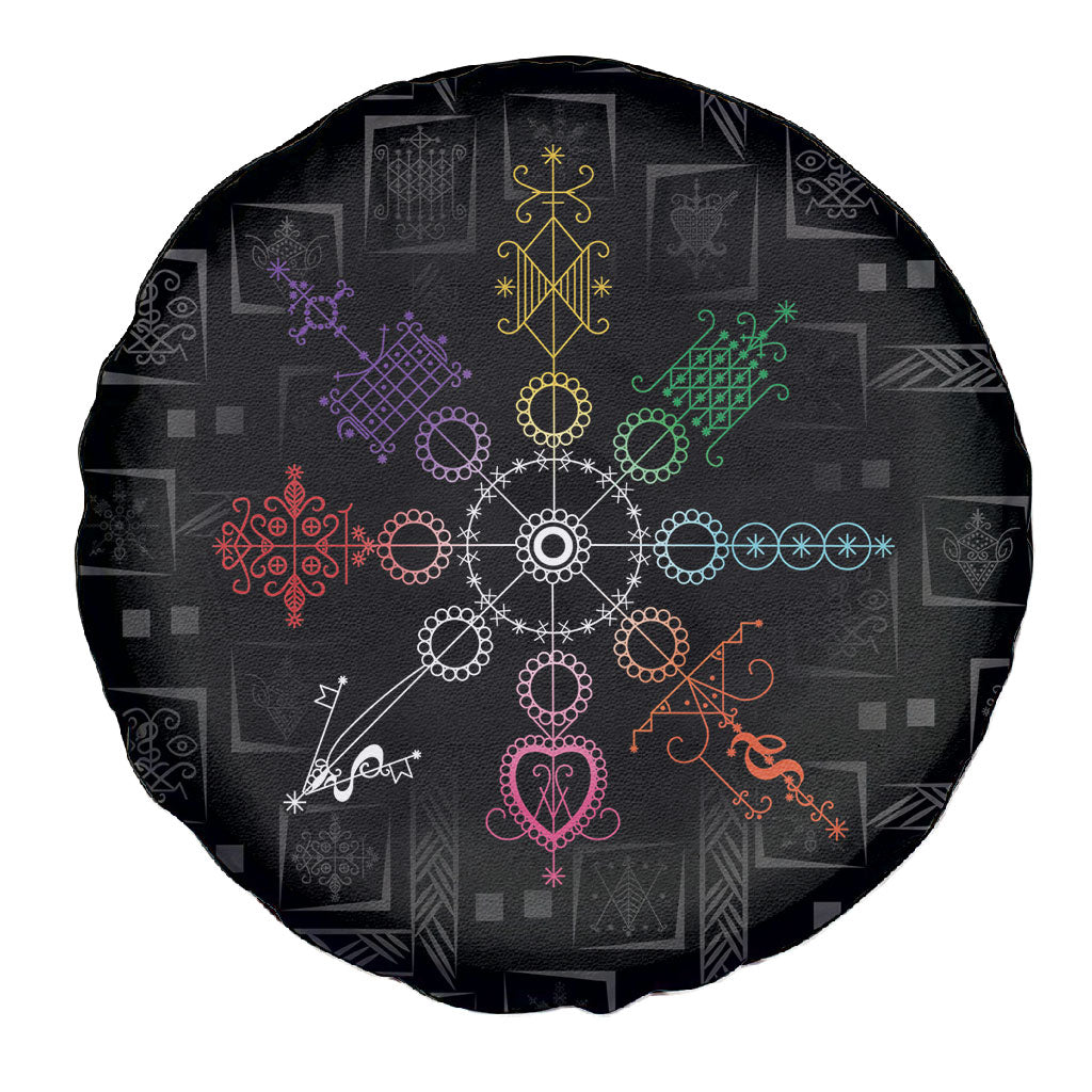 Afro Haiti Vodou Milokan Spare Tire Cover