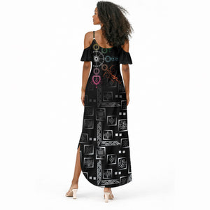 Afro Haiti Vodou Milokan Summer Maxi Dress