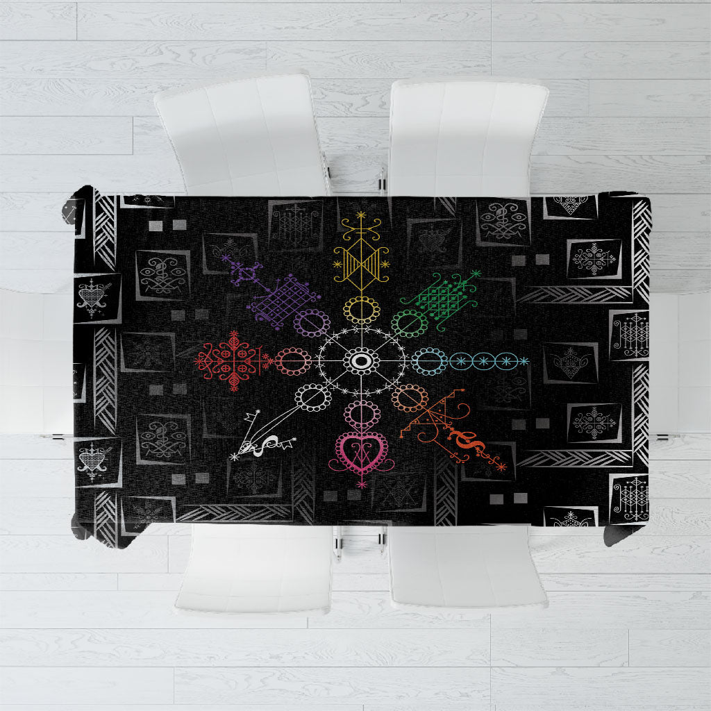 Afro Haiti Vodou Milokan Tablecloth