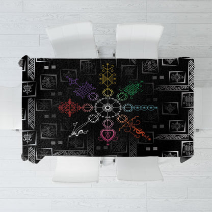 Afro Haiti Vodou Milokan Tablecloth