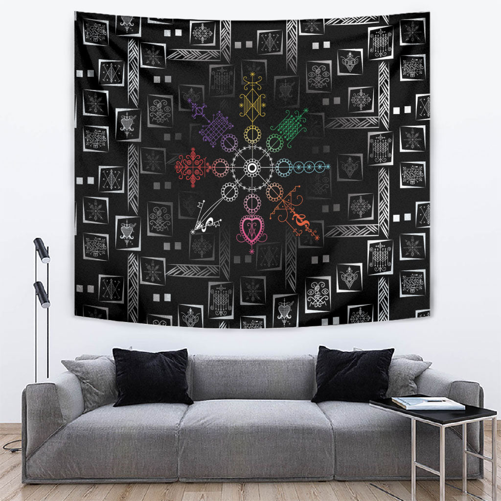 Afro Haiti Vodou Milokan Tapestry