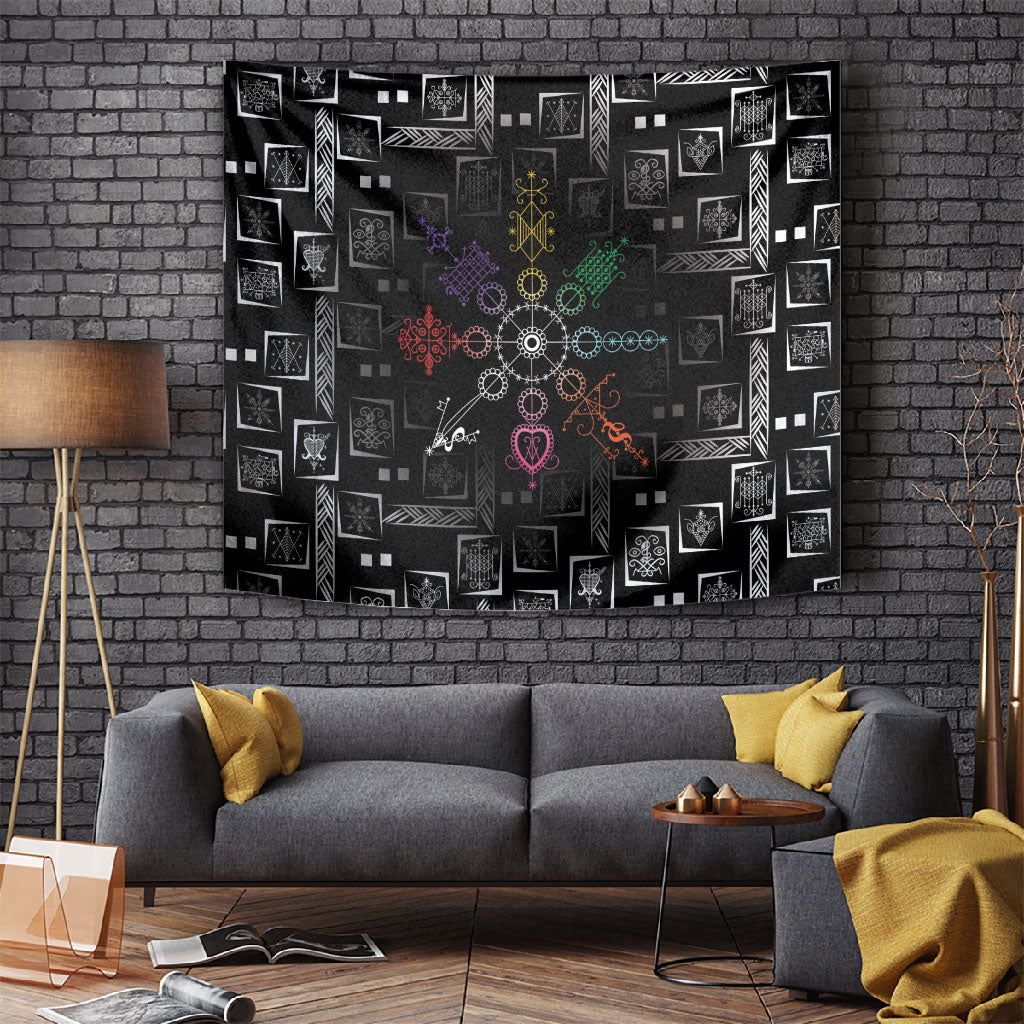 Afro Haiti Vodou Milokan Tapestry