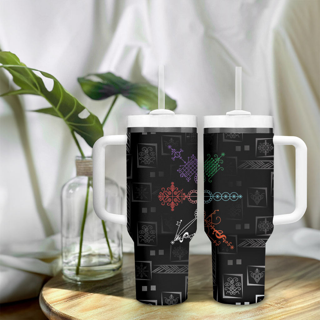Afro Haiti Vodou Milokan Tumbler With Handle