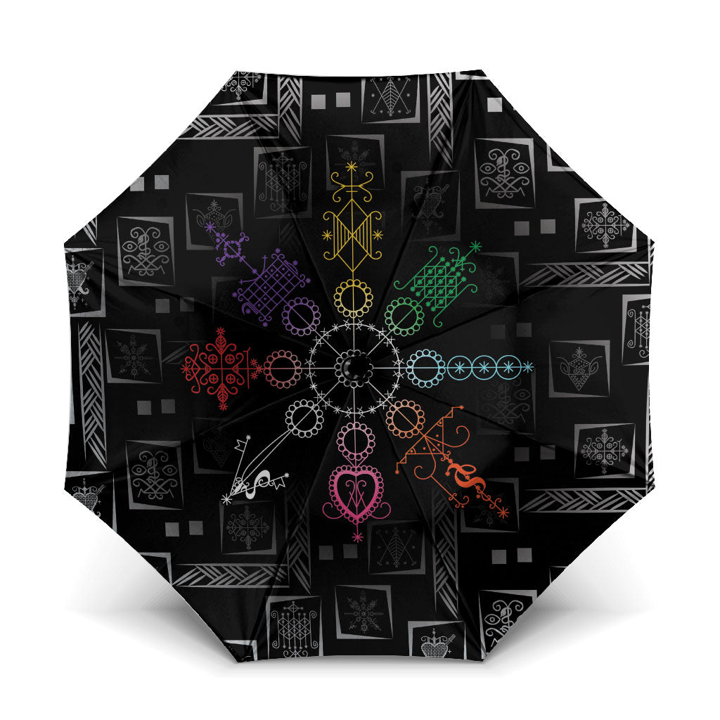 Afro Haiti Vodou Milokan Umbrella