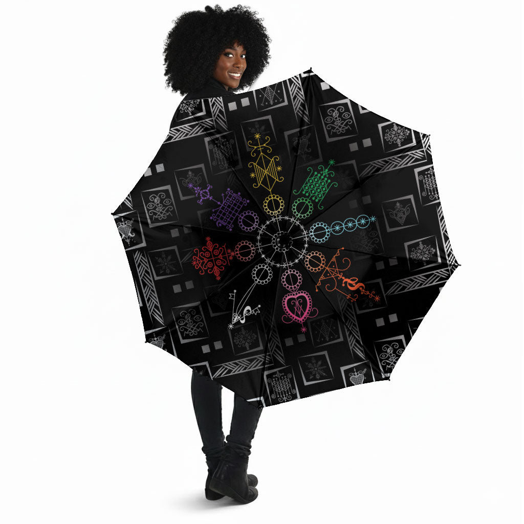 Afro Haiti Vodou Milokan Umbrella