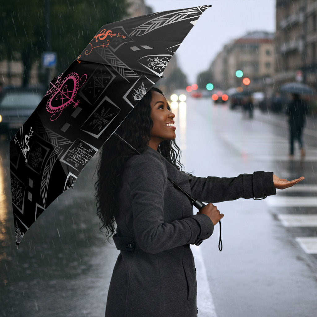 Afro Haiti Vodou Milokan Umbrella