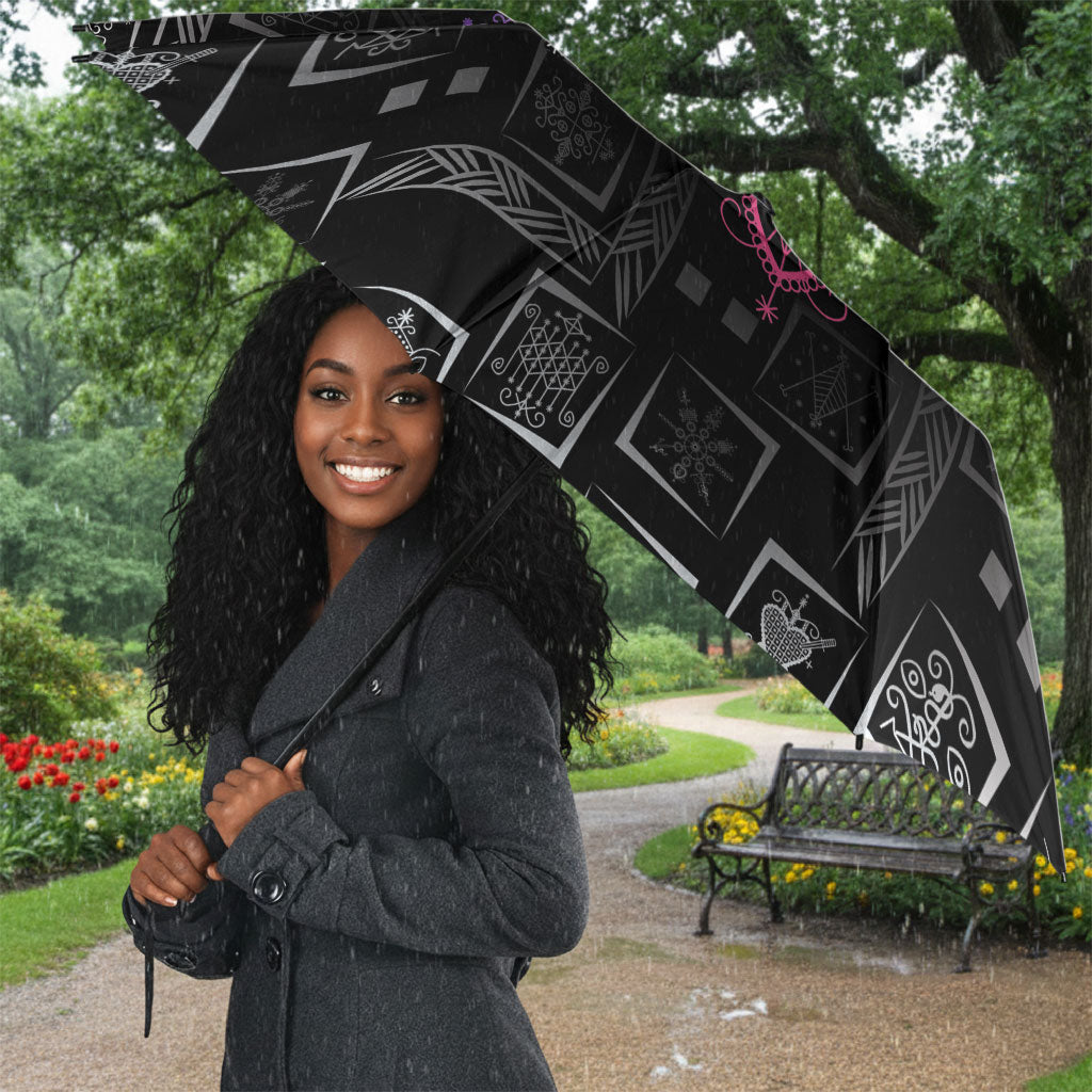 Afro Haiti Vodou Milokan Umbrella