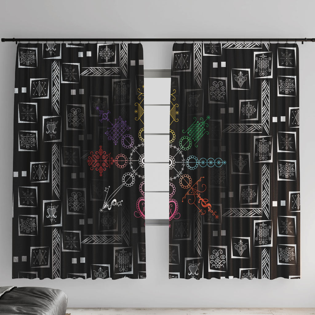 Afro Haiti Vodou Milokan Window Curtain
