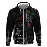 Afro Haiti Vodou Milokan Zip Hoodie
