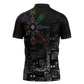Afro Haiti Vodou Milokan Zipper Polo Shirt