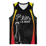 St Kitts and Nevis Cricket Custom Afro Basketball Jersey Go Patriots Go Champions LT7